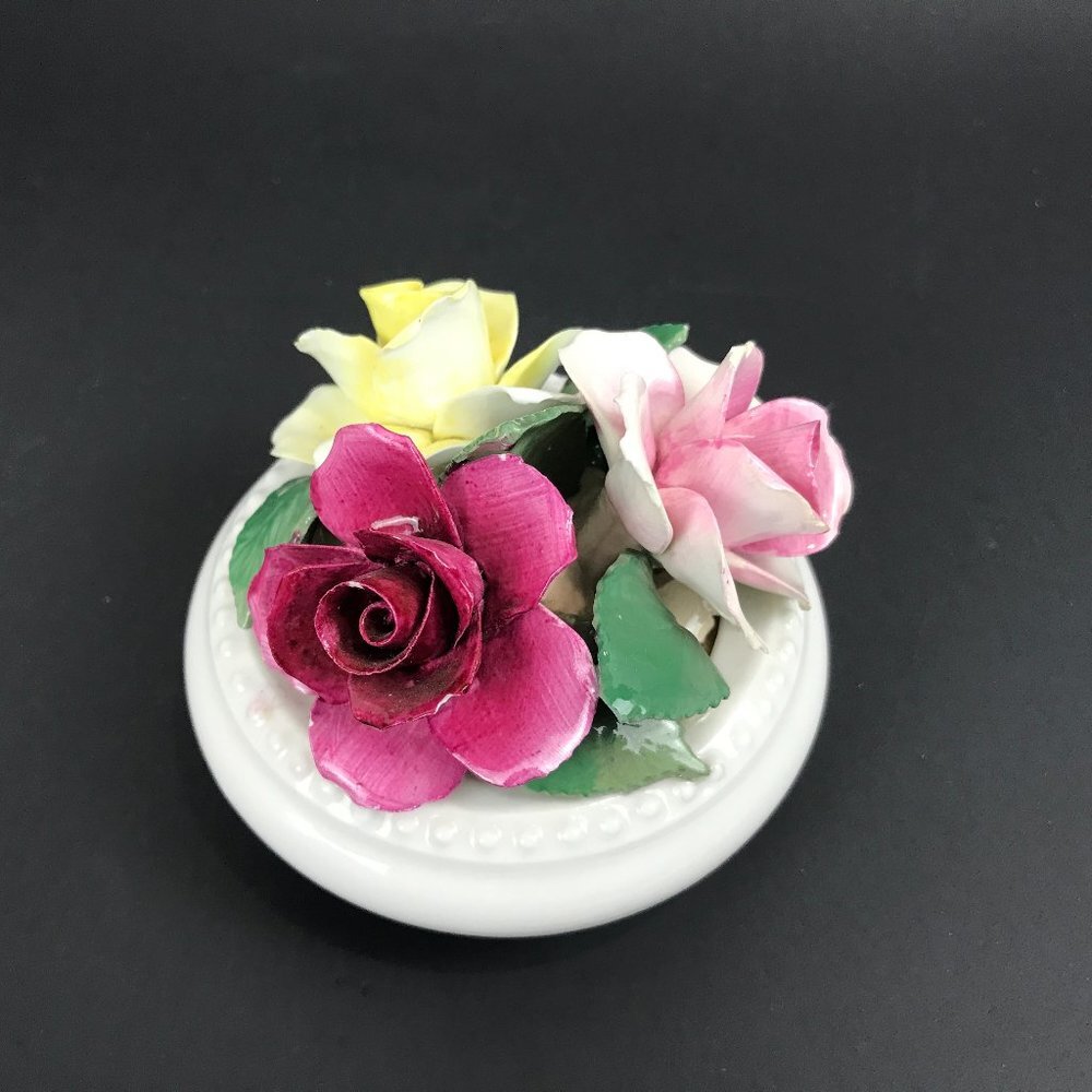 Crown Staffordshire ceramic porcelain floral figurine